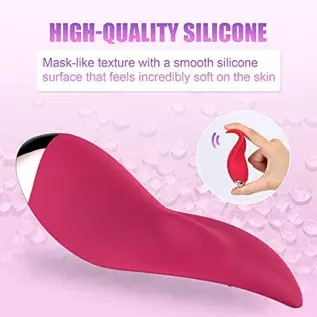Clitoral Licking Vibrator for Women with 10 Vibration Modes,2 in1 Licking & Remote Control Vibrators,IPX6 Waterproof Wearable Ro
