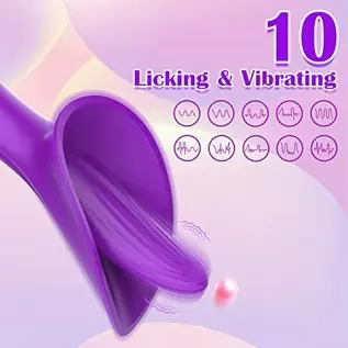 Women Sex Toy Clitoral Stimulator with 10 Vibrating Modes, Nipple Anal Clit Vibrator Couple Flirting Adult Toy. Rechargeable Qui