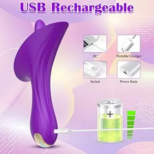 Women Sex Toy Clitoral Stimulator with 10 Vibrating Modes, Nipple Anal Clit Vibrator Couple Flirting Adult Toy. Rechargeable Qui