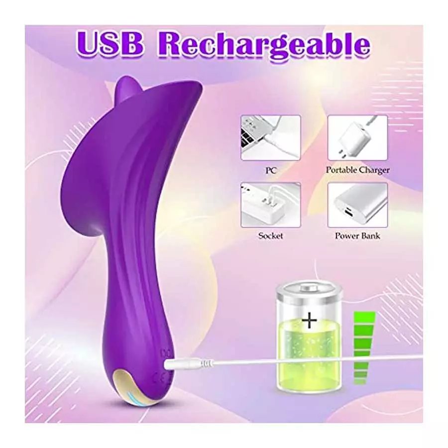 Women Sex Toy Clitoral Stimulator with 10 Vibrating Modes, Nipple Anal Clit Vibrator Couple Flirting Adult Toy. Rechargeable Qui