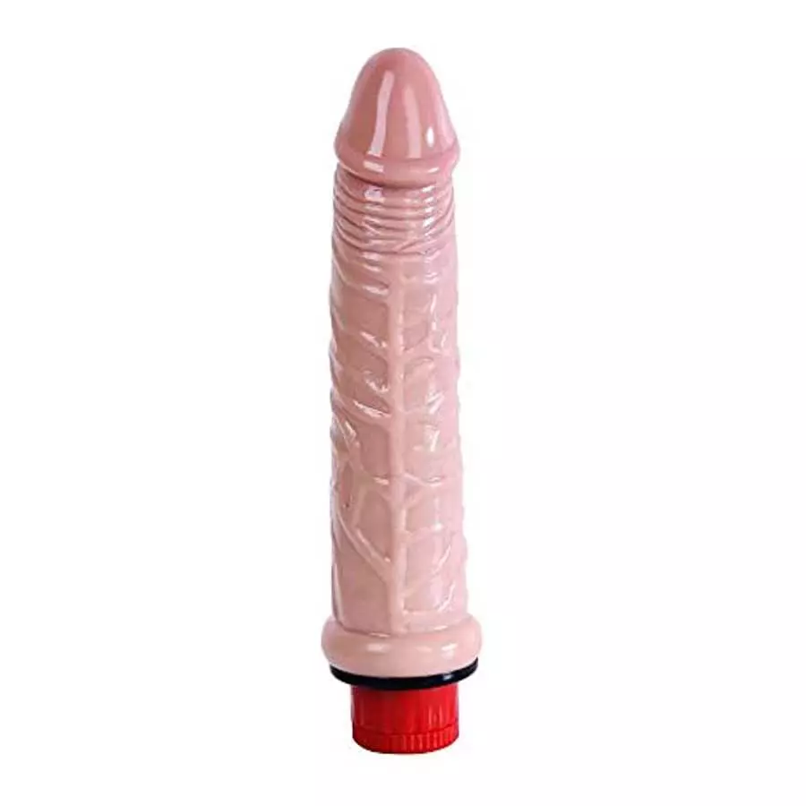 pure love Realistic Penis Vibrating Dildo Dong, Adult Sex Toy, Flesh Color, Fresh, 6"