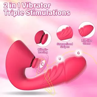 Clitoral G Spot Dildo Vibrator Sex Toys for Women with 7 Powerful Modes, Tapping & Vibrating Dual Stimulation Clit Anal Couple V Clitoral G Spot Dildo Vibrator Sex Toys for Women with 7 Powerful Modes, Tapping & Vibrating Dual Stimulation Clit Anal Couple V