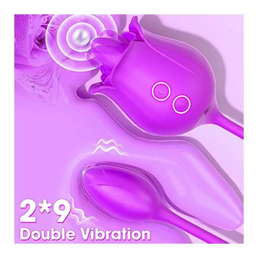 Rose Toy Vibrator for Women - Rose Toy, Rose Sex Stimulator for Women G Spot Rose Vibrator, Clitoral Vibrator Dildo Stimulator V