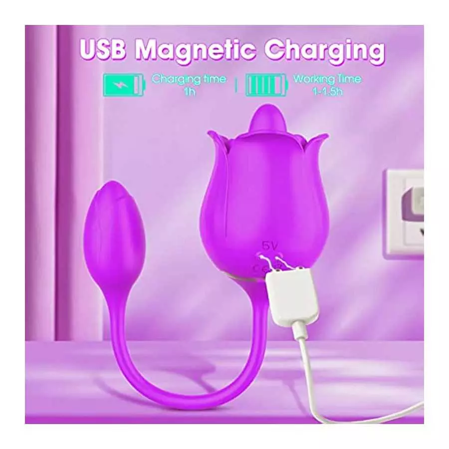 Rose Toy Vibrator for Women - Rose Toy, Rose Sex Stimulator for Women G Spot Rose Vibrator, Clitoral Vibrator Dildo Stimulator V