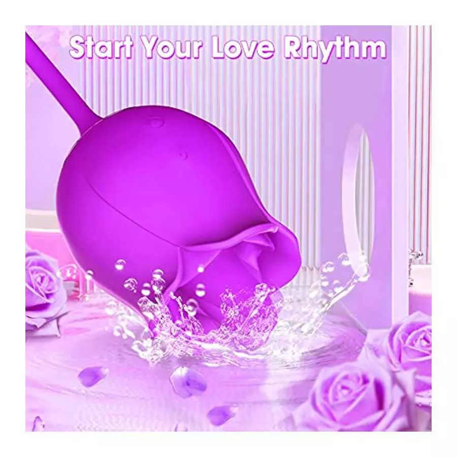 Rose Toy Vibrator for Women - Rose Toy, Rose Sex Stimulator for Women G Spot Rose Vibrator, Clitoral Vibrator Dildo Stimulator V