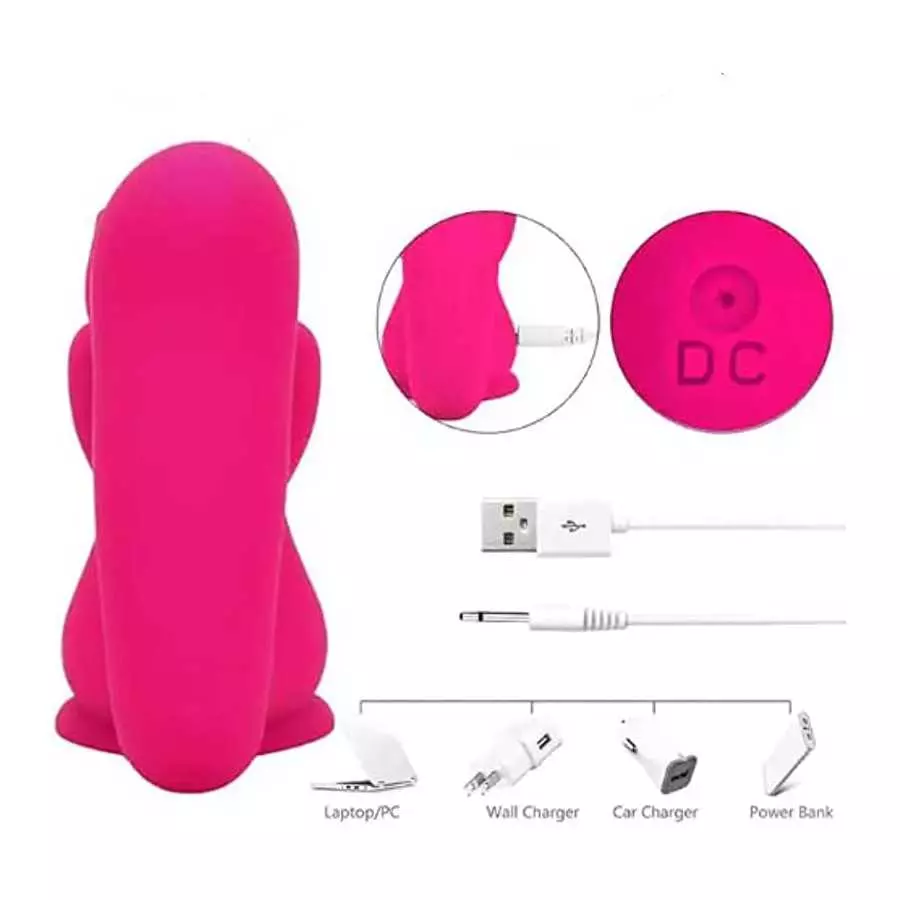 Dual Pleasure Hot Pink Squirrel Vibrator and Air-Pulse Clitoral Stimulator, Clitoral Sucking, Vibrator, Pressure-Wave Technology