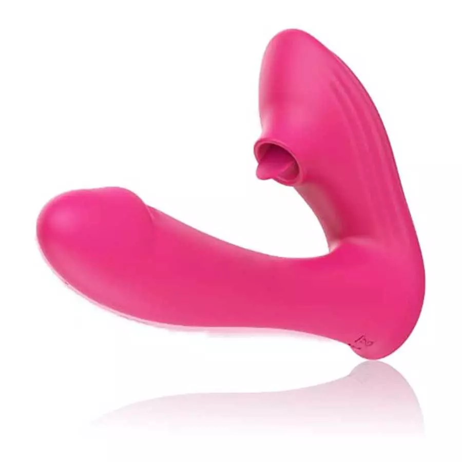 Clitoral Sucking Licking Vibrator Adult Sex Toys for Women Couple Tongue Clitoral 10 Licking & Vibrating Rose Toy,G spot Dildo R