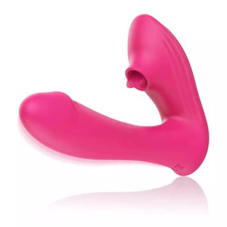 Clitoral Sucking Licking Vibrator Adult Sex Toys for Women Couple Tongue Clitoral 10 Licking & Vibrating Rose Toy,G spot Dildo R