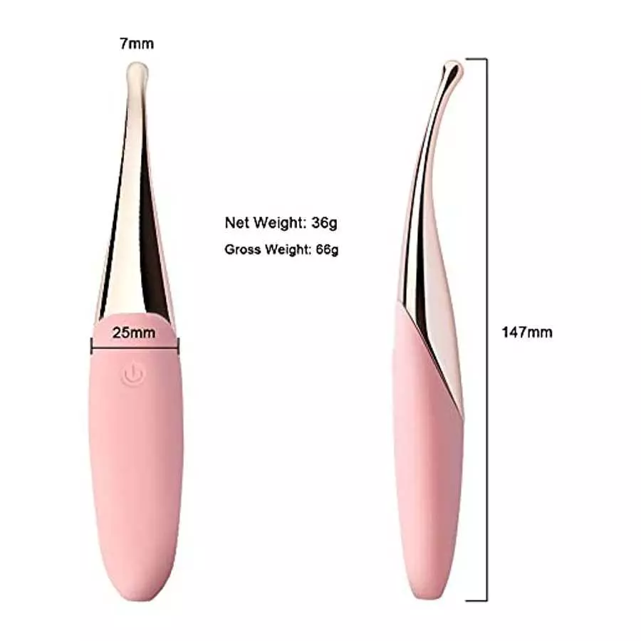 High Frequency Clitoralis Nipple Vibrator, Powerful Clit Vaginal G spot Stimulator for Quick Orgasm, Rechargeable Waterproof Sil