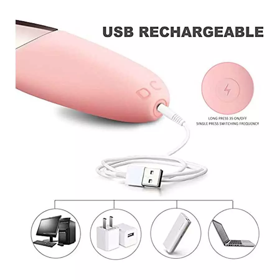 High Frequency Clitoralis Nipple Vibrator, Powerful Clit Vaginal G spot Stimulator for Quick Orgasm, Rechargeable Waterproof Sil