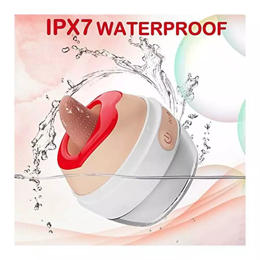 Clitoris Realistic Licking Tongue Vibrator for Women,3-in-1 Licking & Vibration & Heated Nipples Clitoris Stimulator with 10 Rot