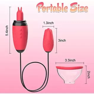 Sucking Vibrator, Clitoral Licking G Spot Bullet Vibrator with 6 Suction & 10 Vibration Modes, Nipple Breast Rose Sex Stimulator Sucking Vibrator, Clitoral Licking G Spot Bullet Vibrator with 6 Suction & 10 Vibration Modes, Nipple Breast Rose Sex Stimulator