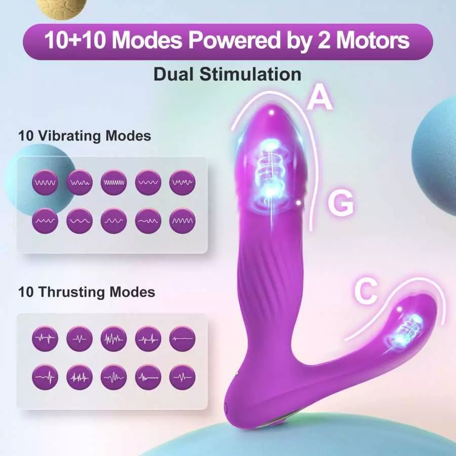 Sex Toys Wearable Clitoral G Spot Vibrator for Clit & G Spot Dual Stimulation, SUNFOME 26ft Remote Control Adult Sex Toys with 1