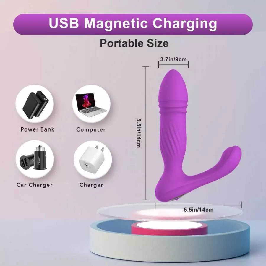 Sex Toys Wearable Clitoral G Spot Vibrator for Clit & G Spot Dual Stimulation, SUNFOME 26ft Remote Control Adult Sex Toys with 1