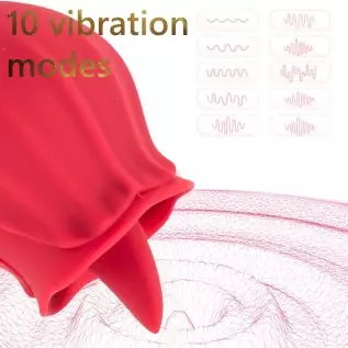 New Roses Small Toys for Woman Sex Toy Sexual Adult Toy Lick, Washable Dual Head Waterproof Sex Tongue, Rechargeable Clitorals- 