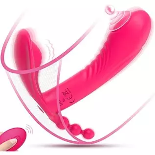 Fully-Fitted Wearable Butterfly Vibrator, G Spot Vibrator Clitoral Stimulator with 10 Flapping & Vibrating Modes, Remote Control