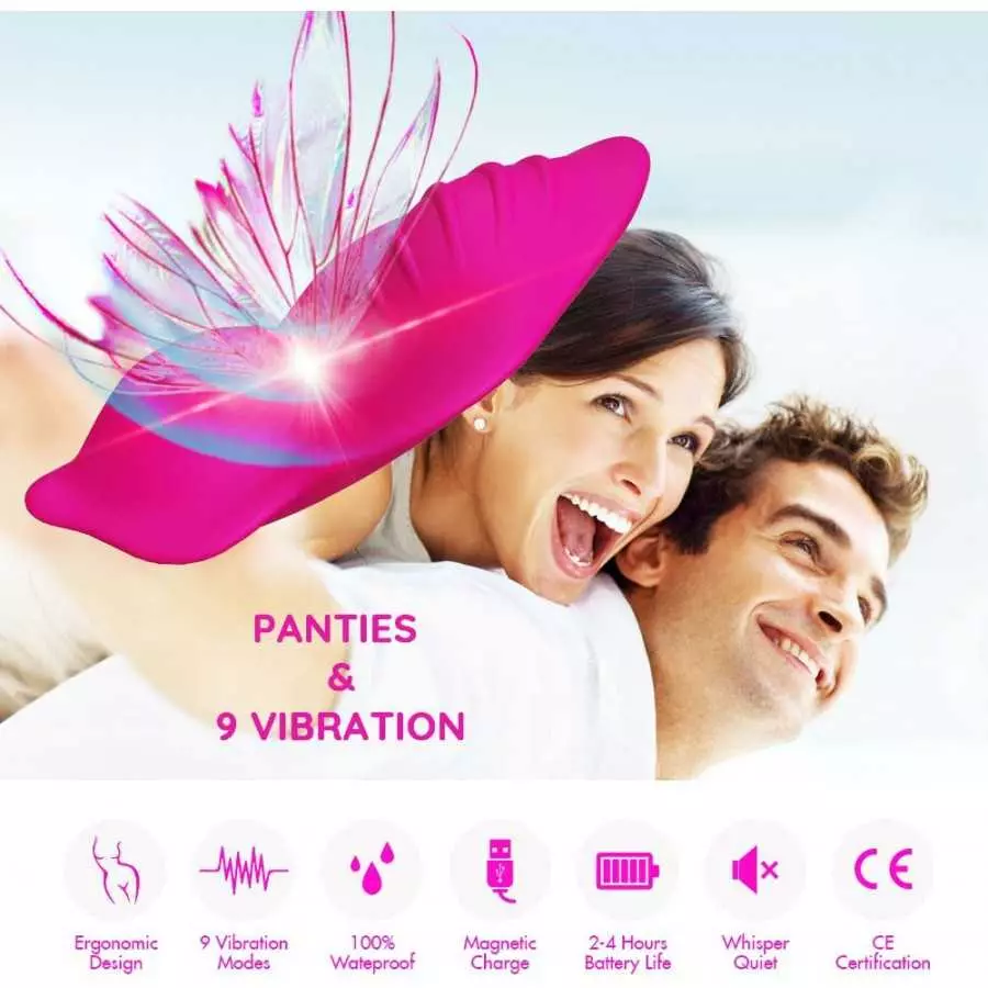 Partner Wireless Remote Control Clitoral Vibrator, Wearable Panty Small Vibrator, Rechargeable Waterproof Portable Vagina Stimul