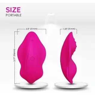 Partner Wireless Remote Control Clitoral Vibrator, Wearable Panty Small Vibrator, Rechargeable Waterproof Portable Vagina Stimul