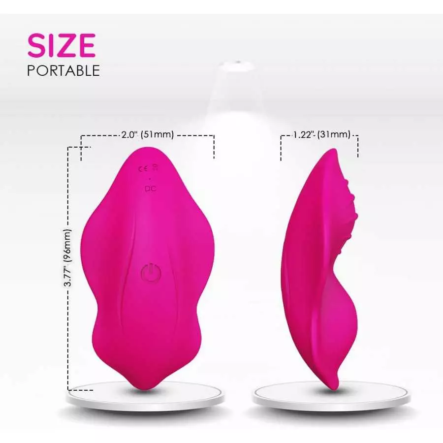 Partner Wireless Remote Control Clitoral Vibrator, Wearable Panty Small Vibrator, Rechargeable Waterproof Portable Vagina Stimul