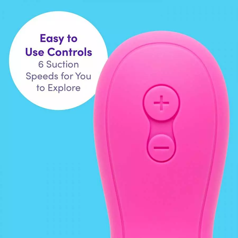 Lovehoney Thrill Pink Suction Stimulator for Women - Ladies Vibrating Toy with Rechargeable Built in Battery