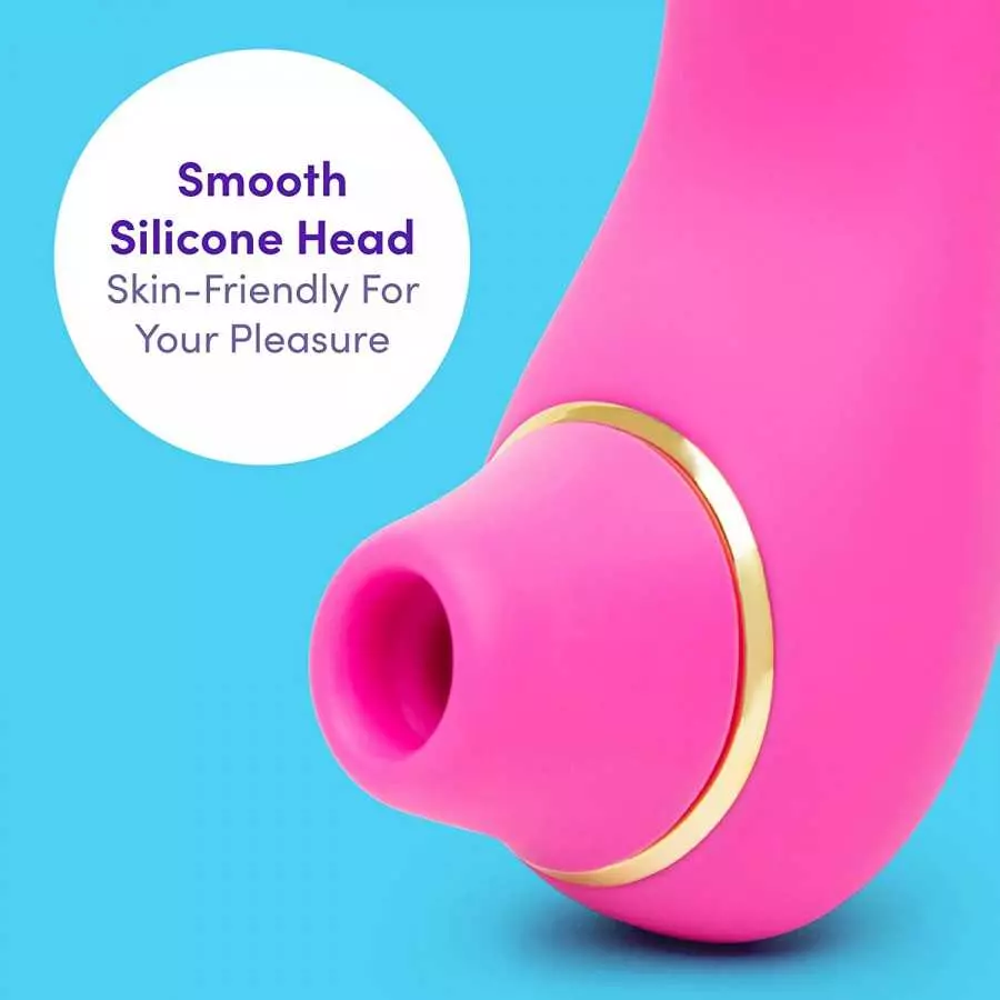 Lovehoney Thrill Pink Suction Stimulator for Women - Ladies Vibrating Toy with Rechargeable Built in Battery