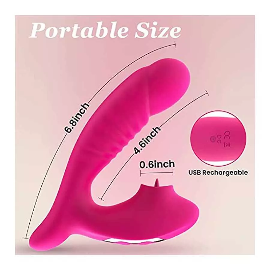 Clitoralis Stimulator for Women G Spot Clit Vibrator Realistic Dildo Silicone Thrusting 10 Vibration Clitoral Nipple Anal Clitor