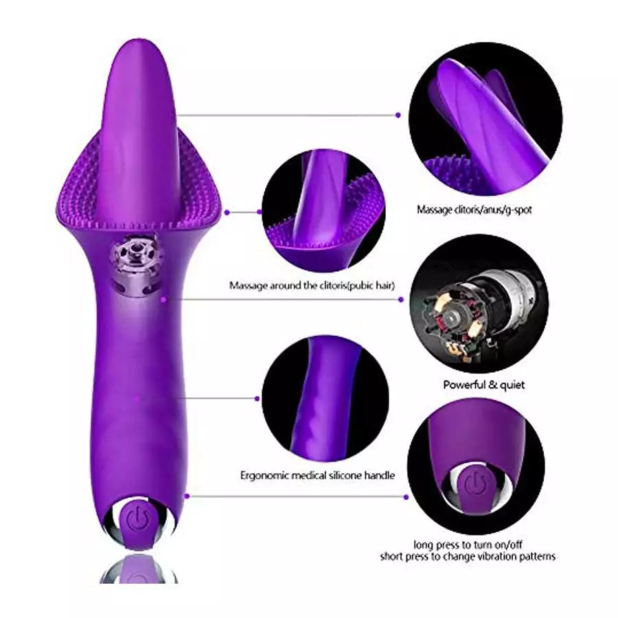 Clitoral Vibrators, G Spot Clit Nipples Massager Waterproof Rechargeable Clitoris Stimulator with 10 Intensities Modes, SXOVO Vi