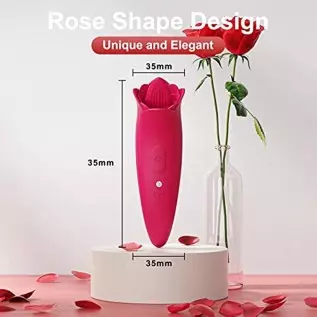 Rose Shaped Toy for Woman Clitoral Sex Toys G Spot Vibrator, SUNFOME Tongue Licking Vibrator Adult Sensory Toys Dildo Adult Sex Rose Shaped Toy for Woman Clitoral Sex Toys G Spot Vibrator, SUNFOME Tongue Licking Vibrator Adult Sensory Toys Dildo Adult Sex