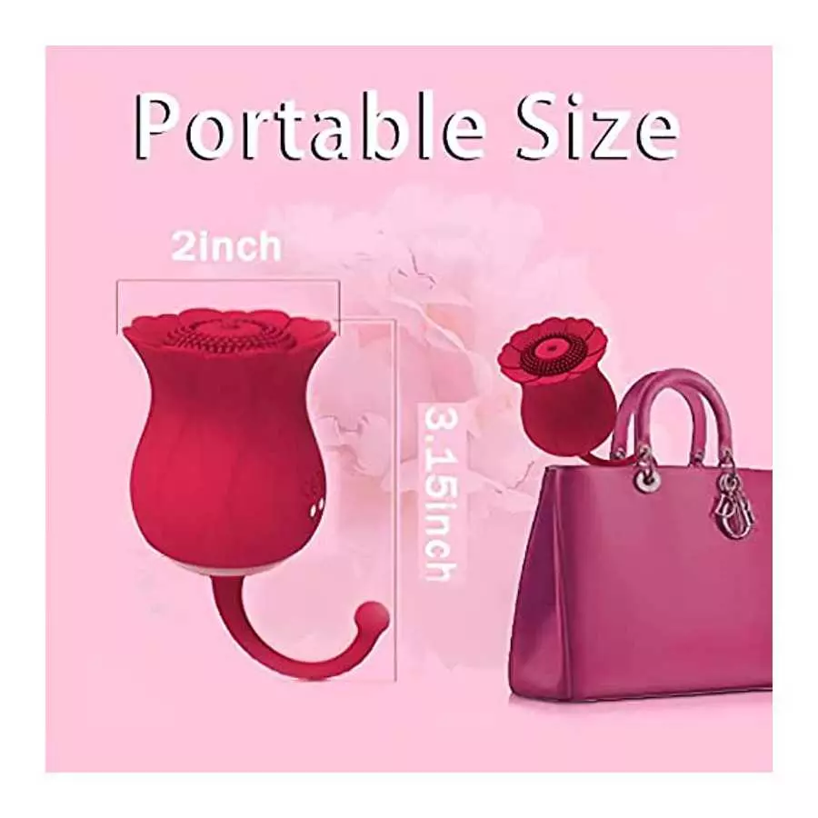 Sex Toy for Womens Rose Toys Clit Vibrator Tongue Sucking Clitoral Vibrater Nipple Stimulator 10 Vibration Rechargeable Clitoris
