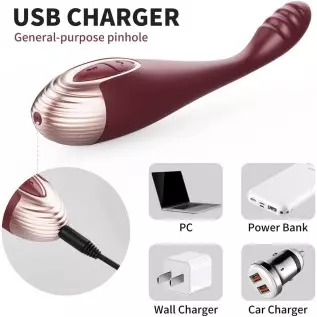 G Spot Clitoral Vibrator, Quick Orgasm Finger Vibe with 7 Vibrations & 2 Heating Modes for Nipple Vagina Tits Clits Clitoris Ana G Spot Clitoral Vibrator, Quick Orgasm Finger Vibe with 7 Vibrations & 2 Heating Modes for Nipple Vagina Tits Clits Clitoris Ana