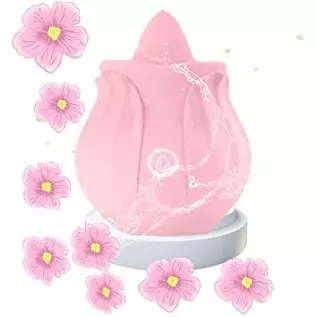 Rose Sex Toy for Women Sex - Upgrade Rose Sex Stimulator for Women with 10 Tongue Licking Modes Vibrator Adult Sex Toys for Coup