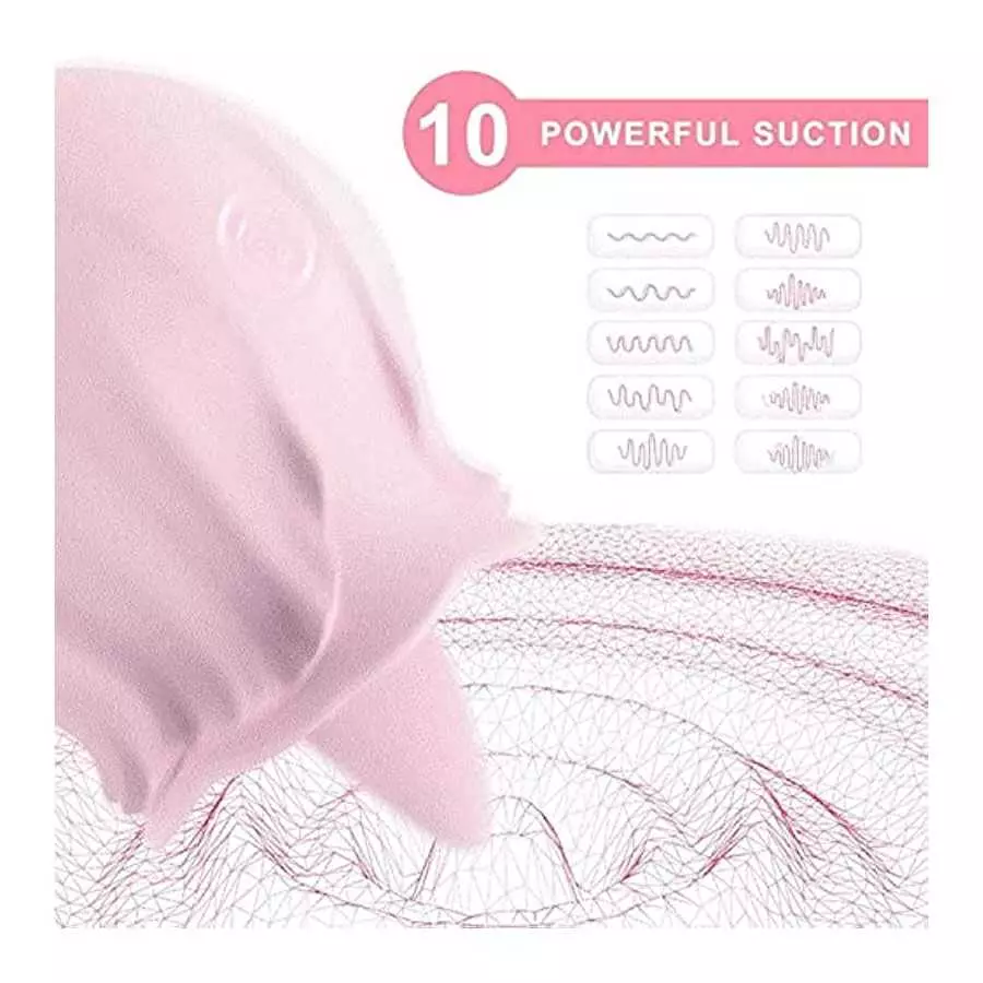 Rose Sex Toy for Women Sex - Upgrade Rose Sex Stimulator for Women with 10 Tongue Licking Modes Vibrator Adult Sex Toys for Coup