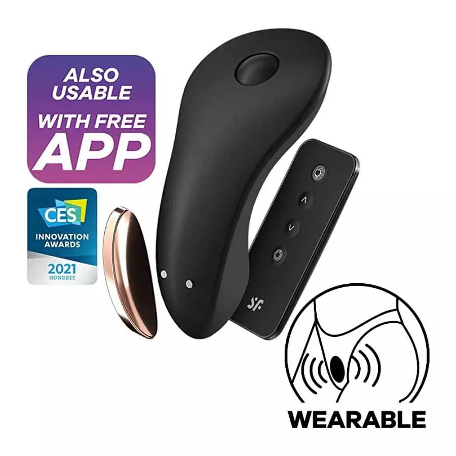 Satisfyer Little Secret Panty Vibrator with App Control and Wireless Remote - Vibrating Clitoris Stimulator, Compatible with Sat