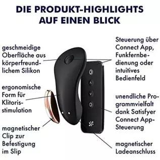 Satisfyer Little Secret Panty Vibrator with App Control and Wireless Remote - Vibrating Clitoris Stimulator, Compatible with Sat Satisfyer Little Secret Panty Vibrator with App Control and Wireless Remote - Vibrating Clitoris Stimulator, Compatible with Sat