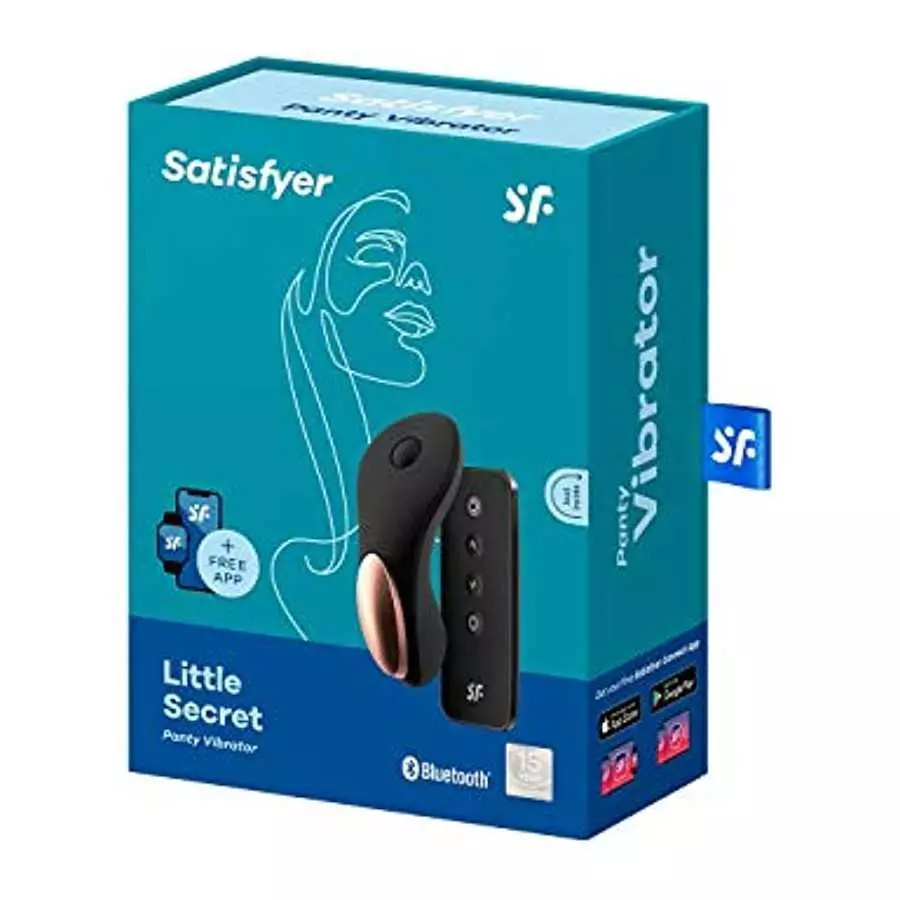 Satisfyer Little Secret Panty Vibrator with App Control and Wireless Remote - Vibrating Clitoris Stimulator, Compatible with Sat