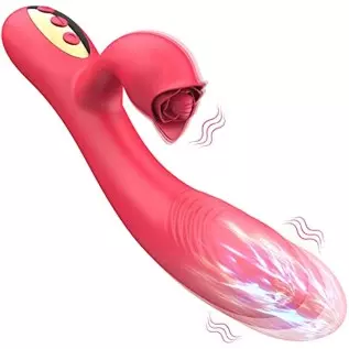 Thrusting Rabbit G Spot Vibrators Sex Toys for Woman with 10 Thrusting Modes 10 Vibration Modes Triple Stimulator Waterproof Rec