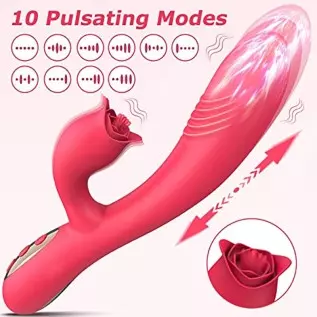 Thrusting Rabbit G Spot Vibrators Sex Toys for Woman with 10 Thrusting Modes 10 Vibration Modes Triple Stimulator Waterproof Rec Thrusting Rabbit G Spot Vibrators Sex Toys for Woman with 10 Thrusting Modes 10 Vibration Modes Triple Stimulator Waterproof Rec