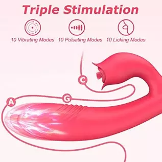 Thrusting Rabbit G Spot Vibrators Sex Toys for Woman with 10 Thrusting Modes 10 Vibration Modes Triple Stimulator Waterproof Rec Thrusting Rabbit G Spot Vibrators Sex Toys for Woman with 10 Thrusting Modes 10 Vibration Modes Triple Stimulator Waterproof Rec
