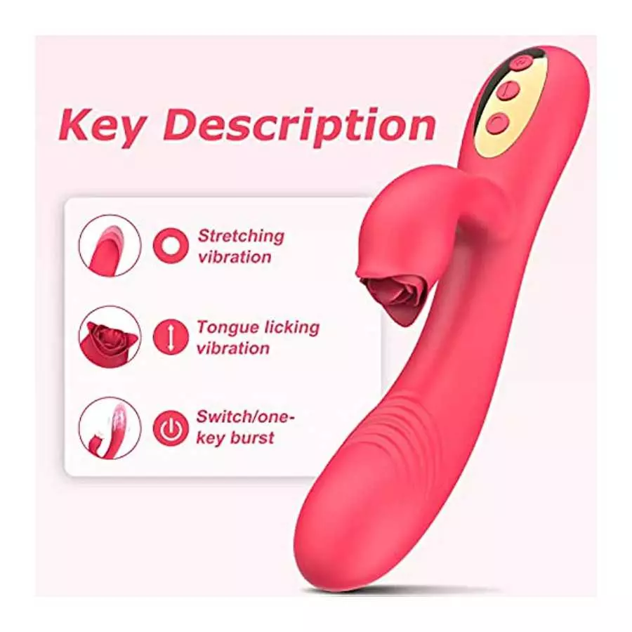 Thrusting Rabbit G Spot Vibrators Sex Toys for Woman with 10 Thrusting Modes 10 Vibration Modes Triple Stimulator Waterproof Rec