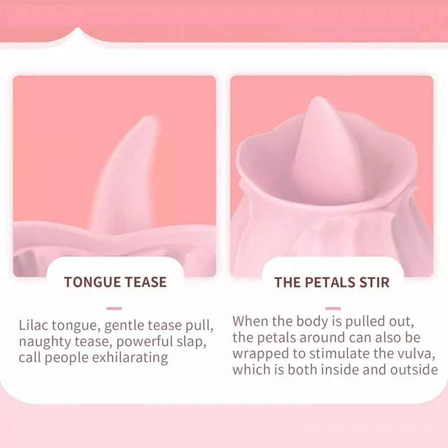 Dual Head Sex Tongue for Licking and Sucking, Rose Toy for Women, Clitorals Stimulator, Electric Women Relaxing Toy, Woman Sucti