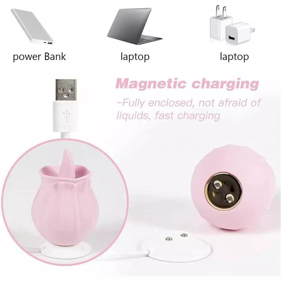 Dual Head Sex Tongue for Licking and Sucking, Rose Toy for Women, Clitorals Stimulator, Electric Women Relaxing Toy, Woman Sucti