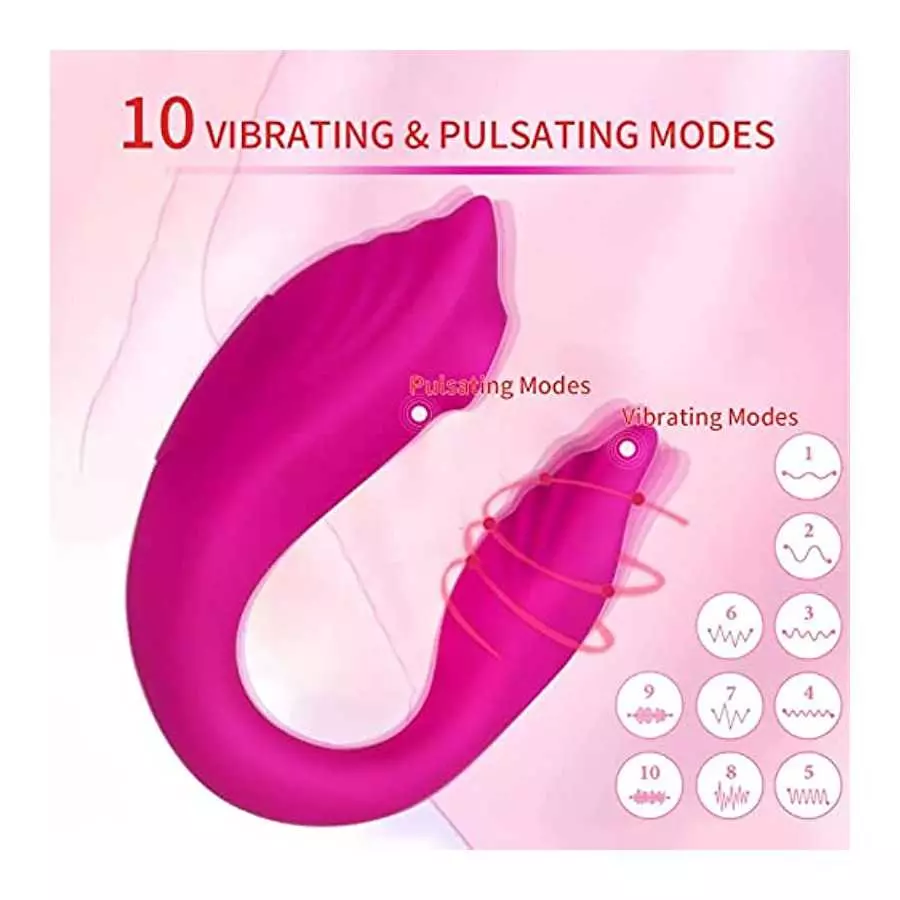 PUWCBZE Couples Vibrator with 10 Powerful Vibrations Wireless Remote Control, Stimulator Rechargeable Massager