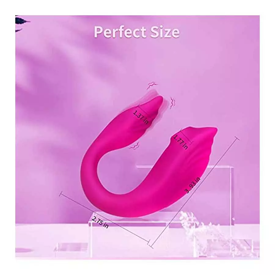 PUWCBZE Couples Vibrator with 10 Powerful Vibrations Wireless Remote Control, Stimulator Rechargeable Massager