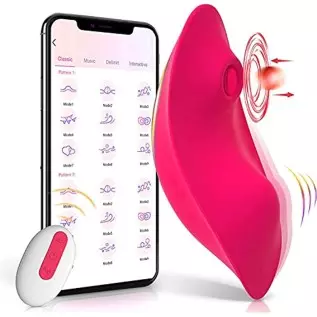 Wearable Clitoral G Spot Vibrator for Women, Rose Toy for Woman with 9 Vibrating Modes, Nipples Clitoral Stimulator Sex Toys wit