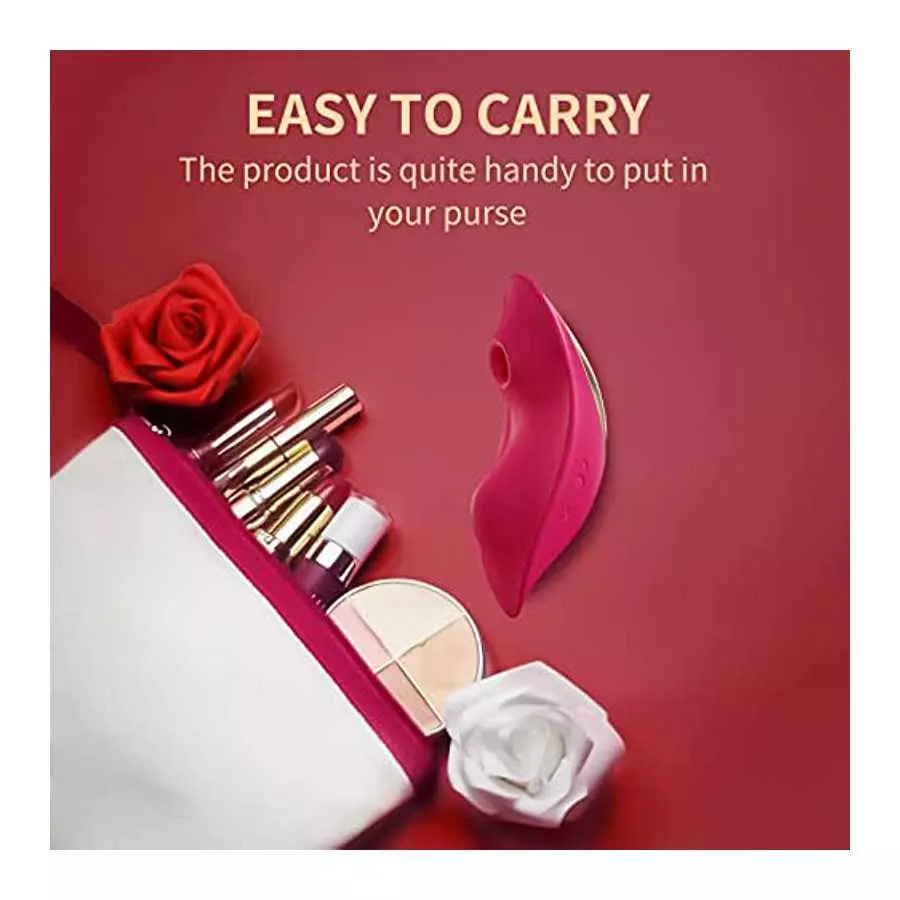 Wearable Clitoral G Spot Vibrator for Women, Rose Toy for Woman with 9 Vibrating Modes, Nipples Clitoral Stimulator Sex Toys wit