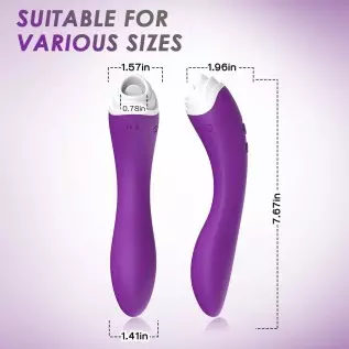 2 in 1 Tongue Licking And G Spot Dildo Vibrator- With Heating Function Nine Tongue Licking Vibration Modes, Nipples Clit Vagina 2 in 1 Tongue Licking And G Spot Dildo Vibrator- With Heating Function Nine Tongue Licking Vibration Modes, Nipples Clit Vagina