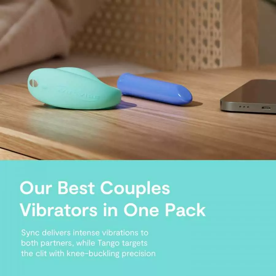 We-Vibe Anniversary Collection Sex Toys for Couples - Sync Couples Vibrator & Tango Clitoral Stimulator - G-spot and Clitoris St