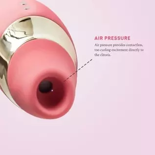 The Adventurer Air Pressure Vibrator | Rechargeable & Shower-Friendly | Made with Velvet Soft Silicone | 5 Air Sensations & 10 V