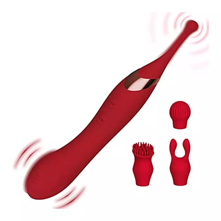 High Frequency Clitoral Vibrator G Spot Stimulator with Double-Sided Flapping, 2 in 1 Powerful Vibrating & Hitting Clit Nipple M High Frequency Clitoral Vibrator G Spot Stimulator with Double-Sided Flapping, 2 in 1 Powerful Vibrating & Hitting Clit Nipple M