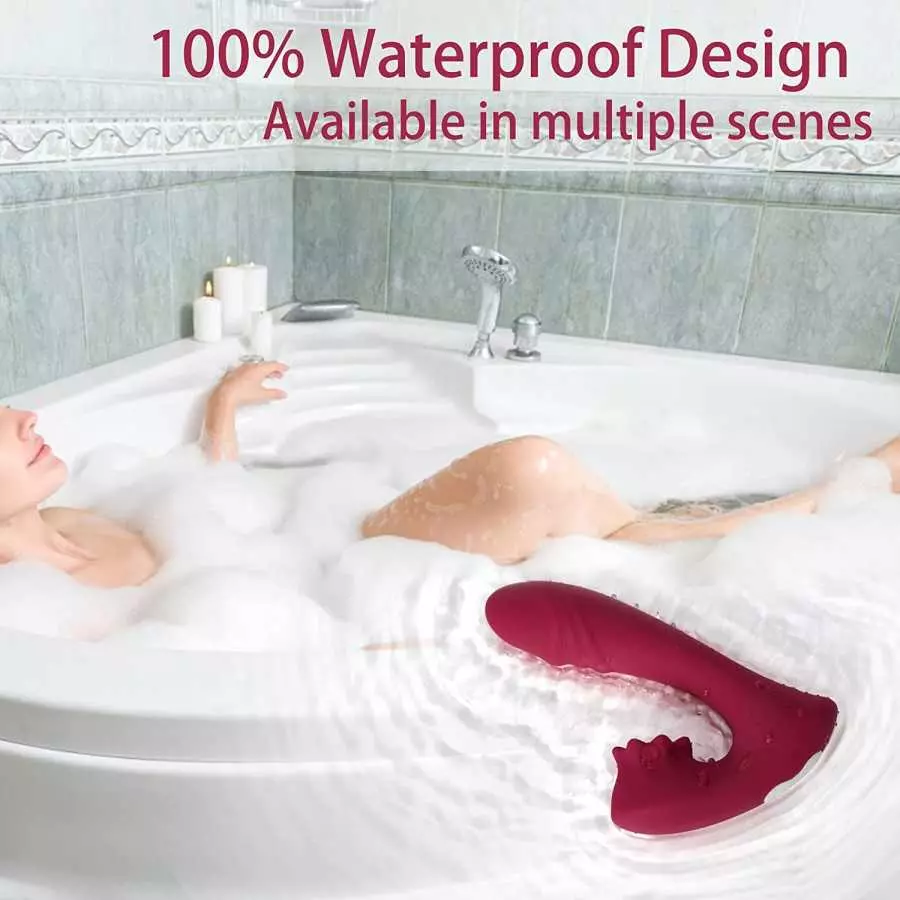 Clitoral Licking Vibrator, Clitoral G Spot Vibrator Clitoris Massage Tongue Vibrating Licking Stimulator, Adult Sex Toys for Wom